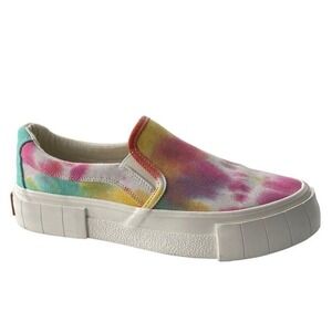Good News Bagger Slip On Sneakers Womens 7.5 Color Excellent Tie Dye Canvas